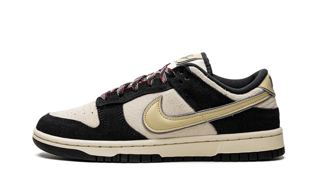 Nike Dunk Low LX Black Suede Team Gold