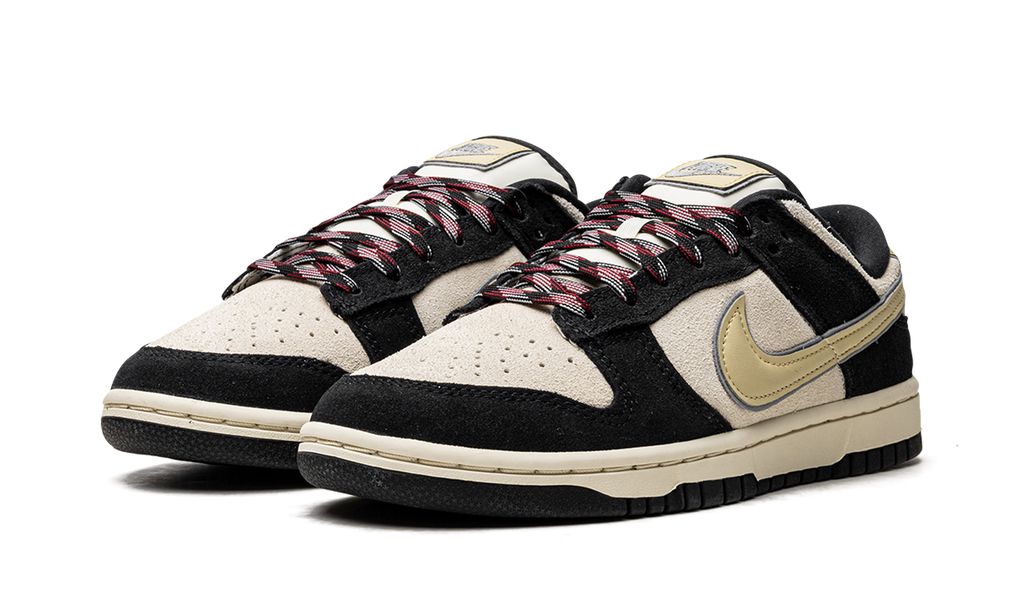 Nike Dunk Low LX Black Suede Team Gold